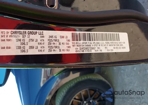 2013 Dodge Journey American Value Pkg z USA, uszkodzony, nr VIN 3C4PDCAB5DT538867